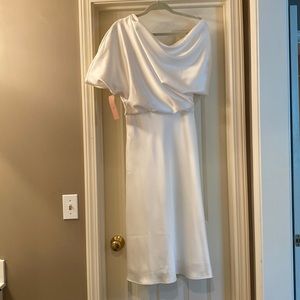 Amsale BHLDN ivory dress